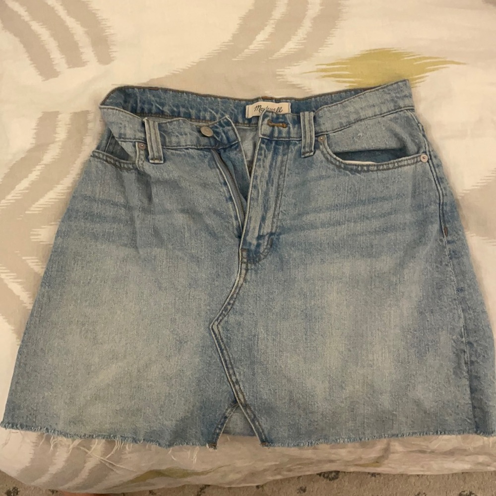 Madewell denim skirt